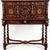 19th-C. English Carved Walnut & Mother-of-Pearl Barley Twist Cabinet on Stand For Sale In Atlanta - Image 6 of 7