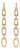 David Yurman 18k Yellow Gold Pave Diamond Multi-Link Dangle Drop Earrings For Sale