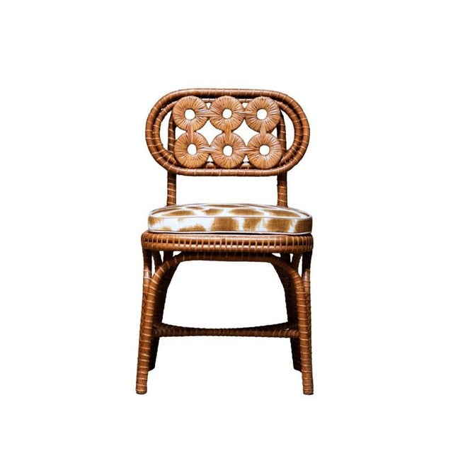 Contemporary Bridget Chair in Stained Rattan by Popus Editions For Sale - Image 3 of 11