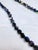 Metal Luxury Jet‑Black Ab Czech Glass Necklace W 14k Ball Clasp • Mid‑Century European For Sale - Image 7 of 13