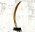 Vintage Sculptural Faux Tusk on Mirrored Pedestal For Sale - Image 10 of 12