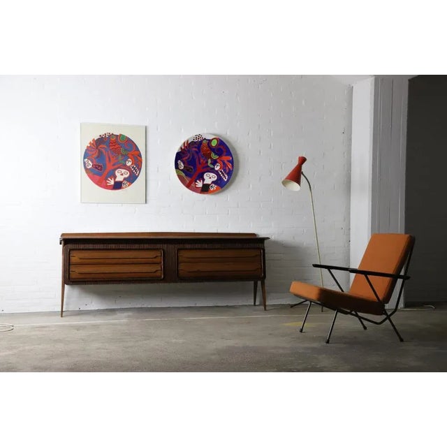 Lithography & Ceramic Wall Plate by Corneille, Set of 2 For Sale - Image 4 of 10