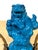 Early 20th Century French Belle Époque Chinoiserie Foo Dog Candelabra Lamp, Turquoise Flambé For Sale - Image 11 of 11