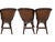 Stunning Design: Rich, dark bamboo and rattan frame brings a warm, tropical aesthetic. Premium Comfort: Leaf-patterned...