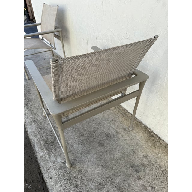 Giati Designs Aprio Collection Outdoor Chairs + Ottoman, Set of Three For Sale - Image 10 of 12