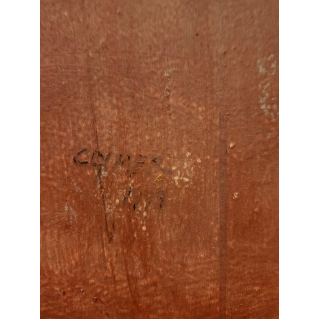 1990s Albert Anderson Clymer Semi-Abstract Painting Over-Sized, Framed For Sale In Los Angeles - Image 6 of 9