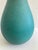 Mid Century Matte Turquoise Glazed Ceramic Vase For Sale - Image 4 of 8