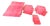 Vintage Buffalo Check Pink Tablecloth & Napkins Set- 11 Pieces For Sale
