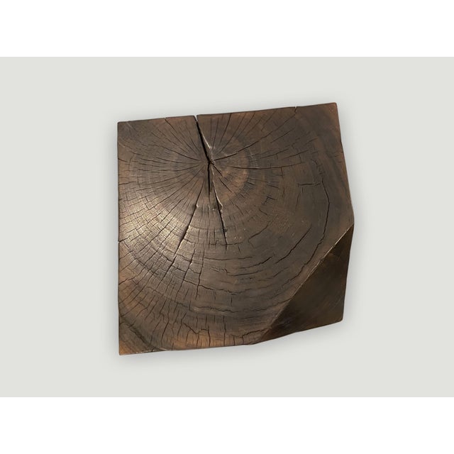Andrianna Shamaris Single Charred Side Table For Sale - Image 17 of 18