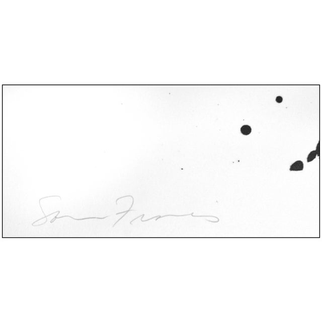 Sam Francis Late 20th Century Untitled (l.213; sf.240) Abstract Black Lithograph Sam Francis For Sale - Image 4 of 5