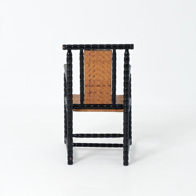 Brown Antique Armchair by Josef Zotti, 1890s For Sale - Image 8 of 18