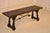Early 20th Century Walnut Bench With a Hand Painted Top For Sale In Greensboro - Image 6 of 7