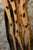 Hand Crafted 5.5' Golden Wood & Brown Standing Wooden Giraffe For Sale - Image 9 of 17