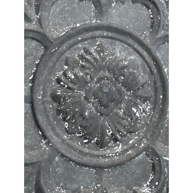 20th Century Zinc Ornamental Architectural / Garden Plaque For Sale - Image 9 of 10