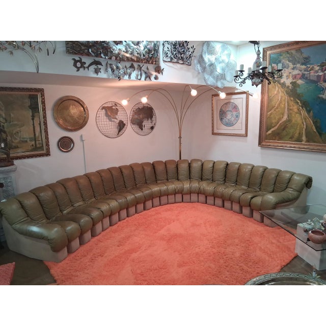 Mid 20th Century Late 20th Century Attributed to De Sede DS-600 “Caterpillar” Infinity Sofa For Sale - Image 5 of 12