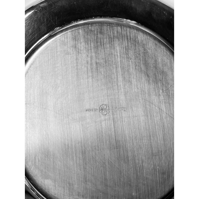 Silver Metal Coasters by Lino Sabattini for Argenterie Sabattini, Italy, Set of 6 For Sale - Image 3 of 5