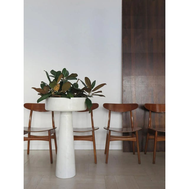 Italian Planter in Carrara Marble by Angelo Mangiarotti for Fratelli Brambilla, 1960s For Sale - Image 4 of 11