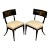 Regency Ebonized Klismos Side Chairs - A Pair For Sale