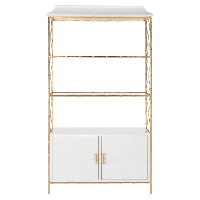 White Lacquer Bookshelf in White Lacquer For Sale - Image 8 of 8