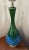 Mid 20th Century Mid 20th Century Blue and Green Drip Glaze Lamp For Sale - Image 5 of 9