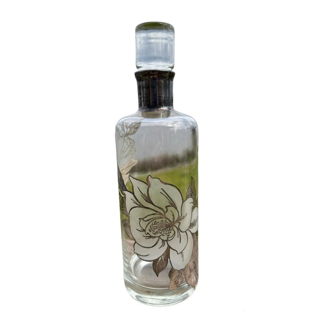 Decanter Sterling Silver Overlay Rockwell 1950’s For Sale - Image 6 of 8
