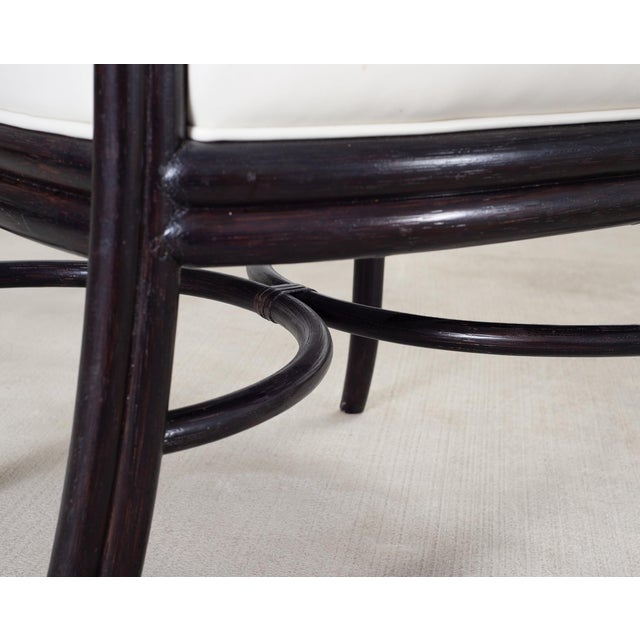 Set of Eight Laura Kirar for McGuire Rattan Ring Dining Chairs For Sale - Image 15 of 18
