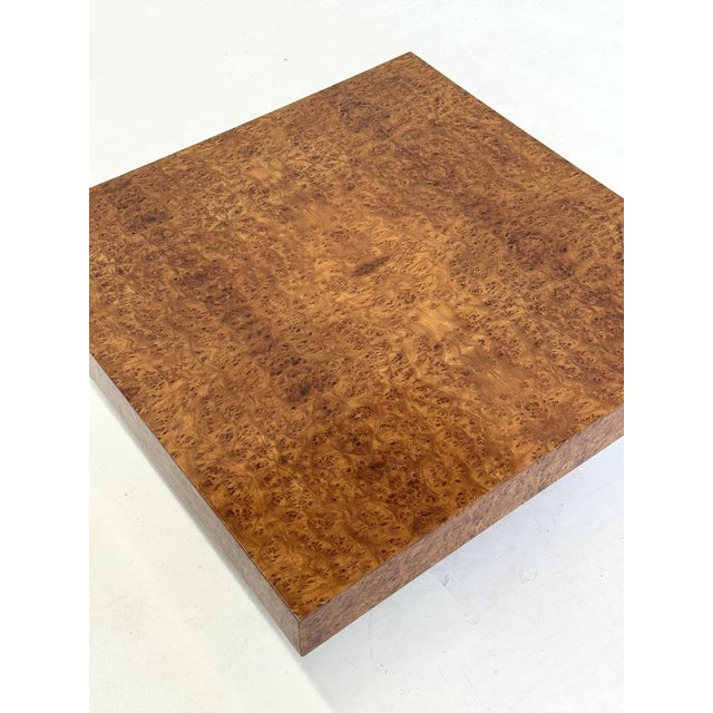 Square Coffee Table by Fratelli Turri with Burl Wood, 1970s For Sale - Image 11 of 12