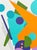 The Surprise in the Cereal Box by Amy Hutcheson | Paper collage on wood cradle abstract shapes and colors For Sale - Image 4 of 4