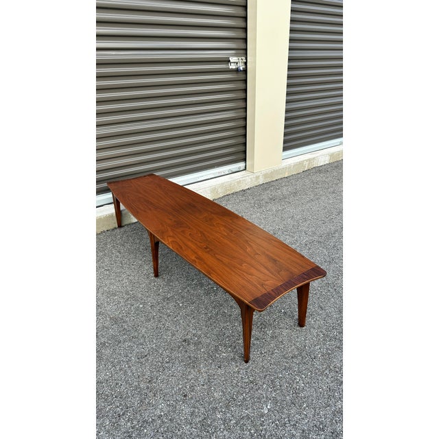 Mid Century Surfboard Coffee Table For Sale - Image 4 of 12