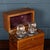 Antique Victorian Hobnail Cut Crystal Decanters in Original Case, 1880, Set of 3 For Sale - Image 10 of 18