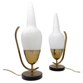 Mid-Century Modern Model 12915 Table Lamps by Angelo Lelii, 1960s, Set of 2 For Sale