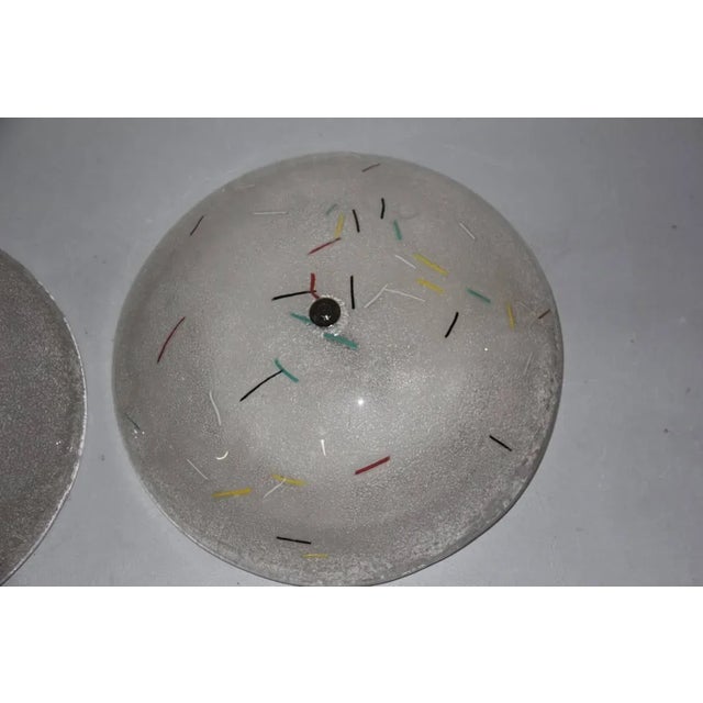 Vintage Murano Glass Multicolored Ceiling Lamps, 1970s, Set of 2 For Sale - Image 6 of 8