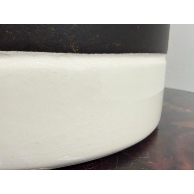 Modern Black + White Ceramic Table Lamp For Sale - Image 10 of 12