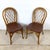 Ficks Reed Set of Four Vintage Rattan Dining Chairs , Diamond Lattice Hoop Backs For Sale - Image 4 of 12