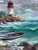 Oil Painting on the Lighthouse Shore Before the Storm Yuriy Suprunchuk For Sale - Image 10 of 11