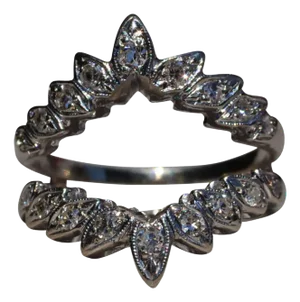 The Vernon: Antique White Gold Diamond Jacket
