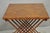 Mid Century Danish Modern Mandalay Teak Folding Campaign Style Side Tables Pair For Sale - Image 12 of 18