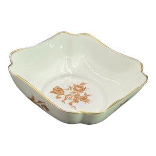 Mid 20th Century French Limoges Trinket Square Dish For Sale
