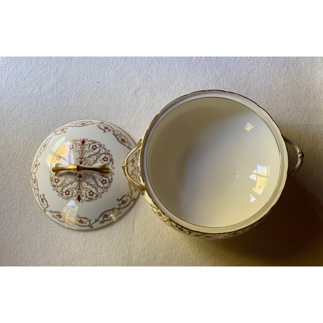 Stunning Royal Chelsea "Cardinal" Serving Bowls - Pristine 1960s English Bone China With Lavish 24k Gold For Sale - Image 11 of 18