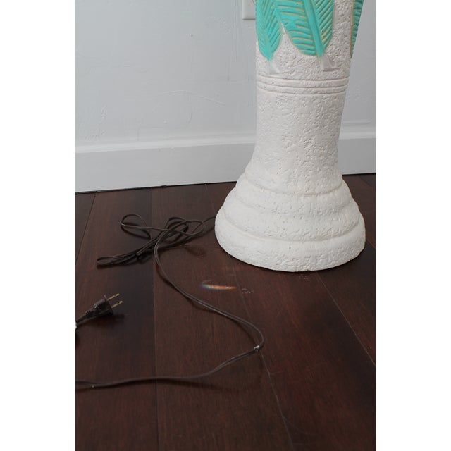 Vintage 80's Plaster Floor Lamp For Sale - Image 4 of 7