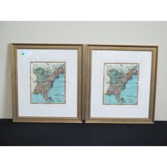 2010s Coastal Map Prints- A Pair For Sale - Image 5 of 5