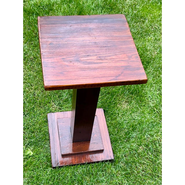 Antique, Stickley/Mission Style, Mahogany Plant Stand/Pedestal Side Table, Circa 1800’s, Arts and Crafts For Sale - Image 4 of 8