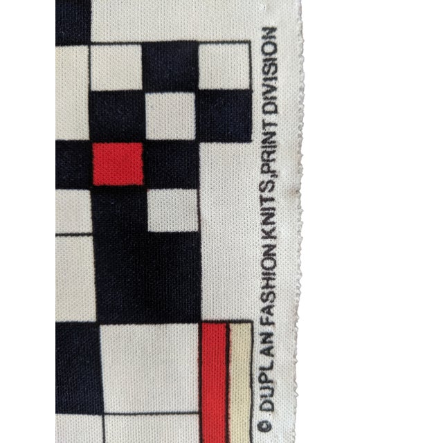 Mid Century Modern Mondrian Style Polyester Clothing Fabric 58"W x 77"L