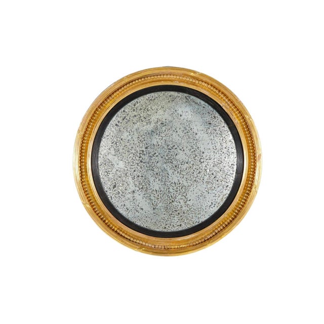 Large English Giltwood Convex Bullseye Mirror, by Charles Nosotti For Sale - Image 9 of 9