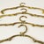 Art Deco Brass Coat Hanger Set, 1960s, Set of 4 For Sale - Image 6 of 9
