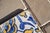 19th Century 1850s Antique Portuguese Earthenware Tiles Cobalt Blue & Mustard Yellow For Sale - Image 5 of 8
