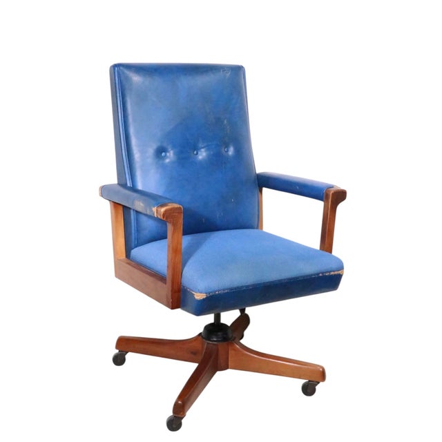 Mid 20th Century Executive Desk Chair by Gunlocke For Sale - Image 17 of 18