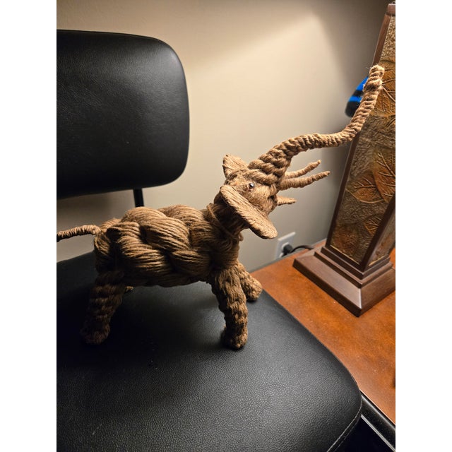 Mid-Century Jute Rope Art For Sale - Image 12 of 12