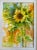 Shabby Chic Framed Original Watercolor Painting “Sunflower” For Sale - Image 3 of 12