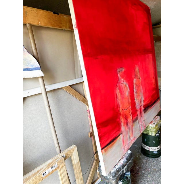 “Contemplating Rothko by Trixie Pitts Extra-Large Minimalist Expressionist Oil Painting For Sale - Image 12 of 12